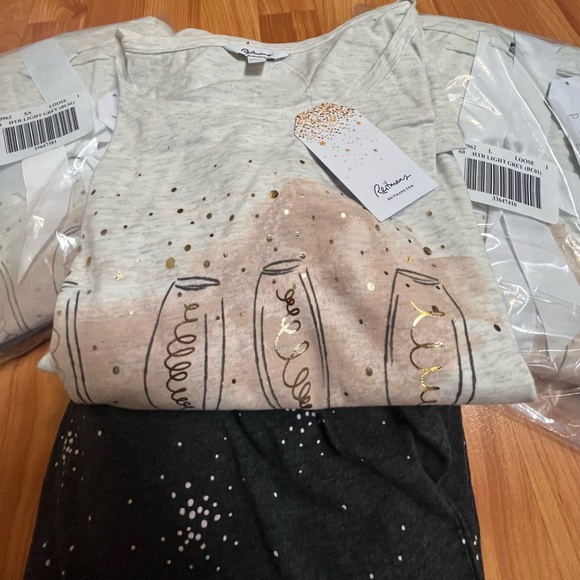 NWT Reitman’s PJ Set. “Champagne for Breakfast” - Picture 7 of 11